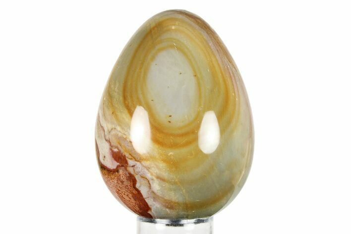 Polished Polychrome Jasper Egg - Madagascar #118661